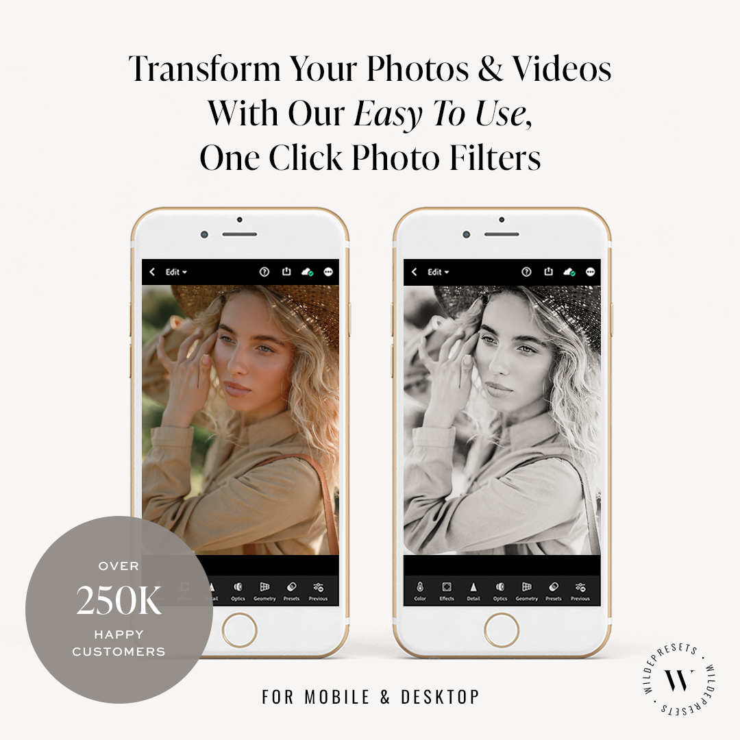 The Warm BW Preset Collection